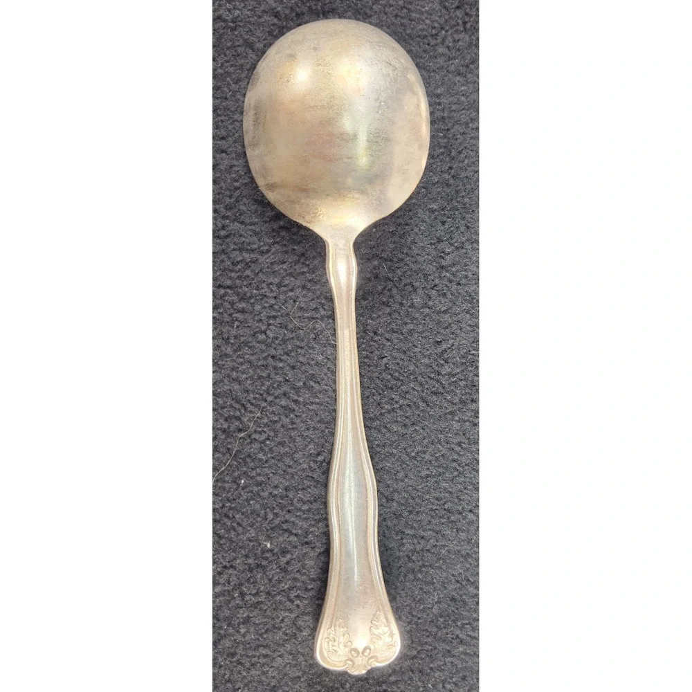 Vintage Set Of 6  Williams 1880 Silverplated Soup Spoons
